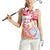 Hawaiki Nui Va'a Solo French Polynesia Women Sleeveless Polo Shirt Red Color