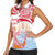 Hawaiki Nui Va'a Solo French Polynesia Women Sleeveless Polo Shirt Red Color