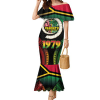 Vanuatu Constitution Day Mermaid Dress Polynesian Tattoo and Pig Tusk Since 1979
