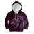 Aloha Hawaii Hammerhead Shark Kid Hoodie Purple Kakau and Polynesian Tattoo LT03