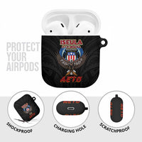 American Samoa Fautasi AirPods Case Pago Pago Aeto and Iseula o le Moana of Fagatogo Black Color - Polynesian Pride