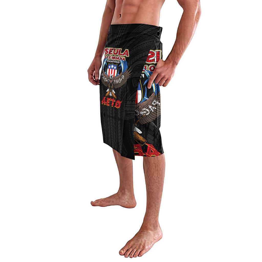 American Samoa Fautasi Lavalava Pago Pago Aeto and Iseula o le Moana of Fagatogo Black Color - Polynesian Pride