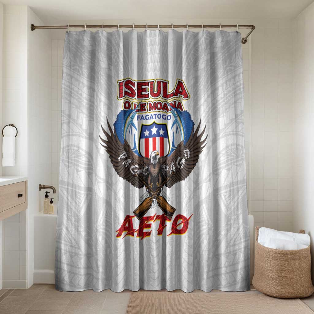 American Samoa Fautasi Bathroom Set Pago Pago Aeto and Iseula o le Moana of Fagatogo White Color - Polynesian Pride