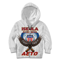 American Samoa Fautasi Kid Hoodie Pago Pago Aeto and Iseula o le Moana of Fagatogo White Color - Polynesian Pride
