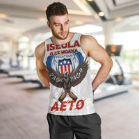 American Samoa Fautasi Men Tank Top Pago Pago Aeto and Iseula o le Moana of Fagatogo White Color LT03 White - Polynesian Pride