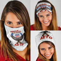 American Samoa Fautasi Neck Gaiter Pago Pago Aeto and Iseula o le Moana of Fagatogo White Color LT03 - Polynesian Pride