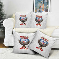 American Samoa Fautasi Pillow Cover Pago Pago Aeto and Iseula o le Moana of Fagatogo White Color LT03 - Polynesian Pride