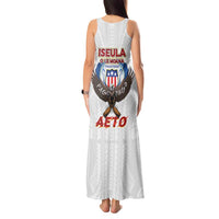American Samoa Fautasi Tank Maxi Dress Pago Pago Aeto and Iseula o le Moana of Fagatogo White Color LT03 - Polynesian Pride