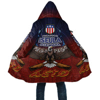 American Samoa Fautasi Cloak Pago Pago Aeto and Iseula o le Moana of Fagatogo Red-Blue - Polynesian Pride