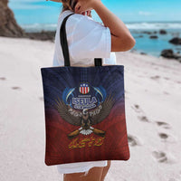 American Samoa Fautasi Tote Bag Pago Pago Aeto and Iseula o le Moana of Fagatogo Red-Blue LT03 - Polynesian Pride
