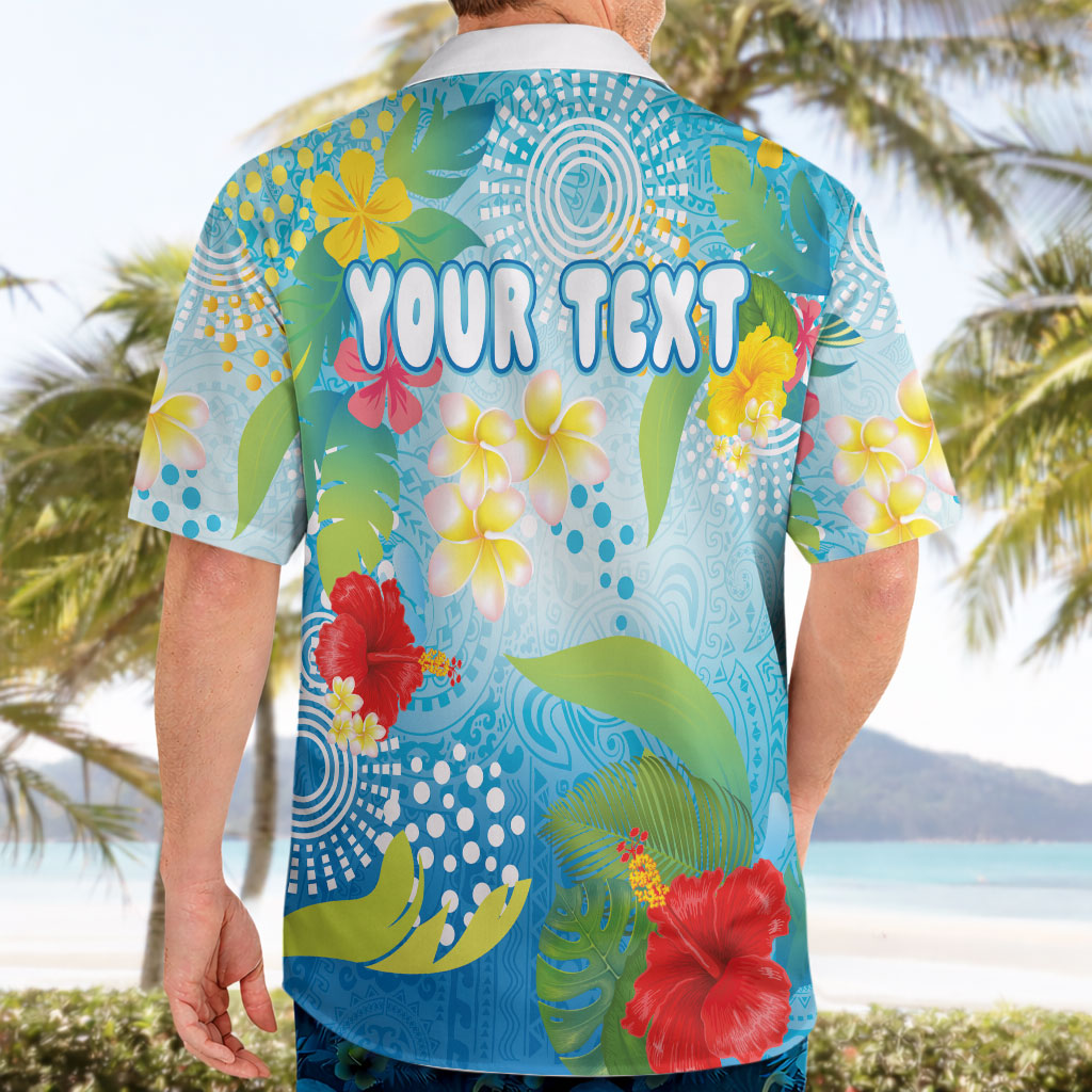 Personalized Hawaii Marathon Hawaiian Shirt Polynesian Motif Tropical Style