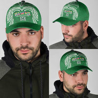 Hawaii Rainbow Warriors Classic Cap Polynesian Motif Green Color LT03 - Polynesian Pride