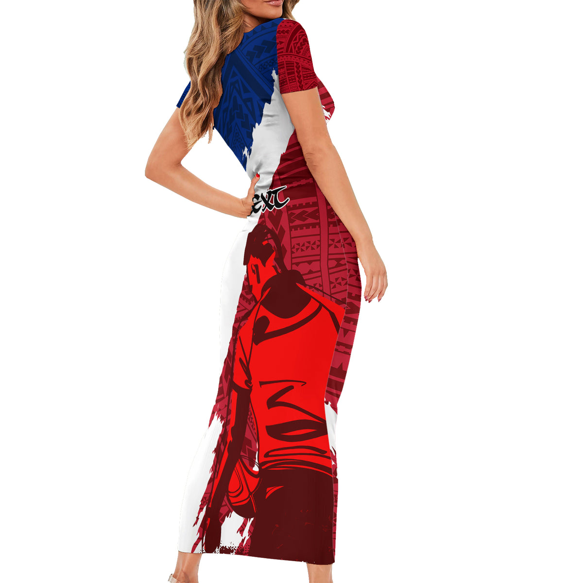 custom-samoa-rugby-short-sleeve-bodycon-dress-siva-tau-dance-polynesian-tattoo-brush-style