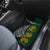 Personalised South Africa and New Zealand Car Mats King Protea and Silver Fern Mix Culture Pattern LT03 - Polynesian Pride