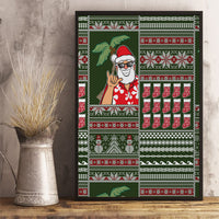 Hawaii Mele Kalikimaka Canvas Wall Art Aloha and Christmas Elements Patchwork Green Style LT03 - Polynesian Pride