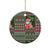 Hawaii Mele Kalikimaka Ceramic Ornament Aloha and Christmas Elements Patchwork Green Style LT03 - Polynesian Pride