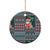 Hawaii Mele Kalikimaka Ceramic Ornament Aloha and Christmas Elements Patchwork Turquoise Style LT03 - Polynesian Pride