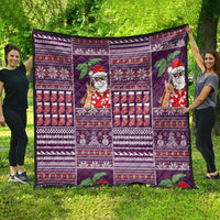 Hawaii Mele Kalikimaka Quilt Aloha and Christmas Elements Patchwork Pink Style LT03 - Polynesian Pride