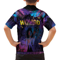Aotearoa Arts Festival 2025 Kid Hawaiian Shirt Maori Music Art Dance - Rhythmic Vibes LT03 - Polynesian Pride