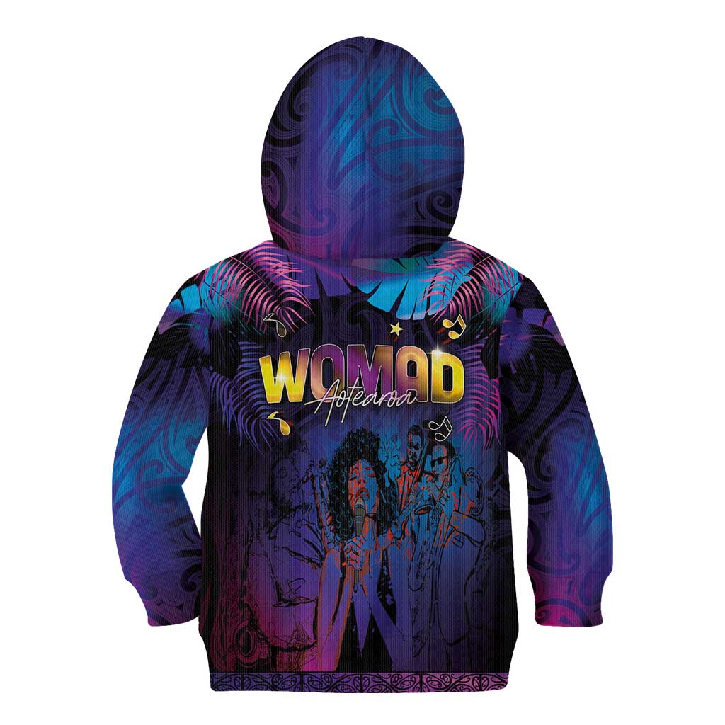 Aotearoa Arts Festival 2025 Kid Hoodie Maori Music Art Dance - Rhythmic Vibes
