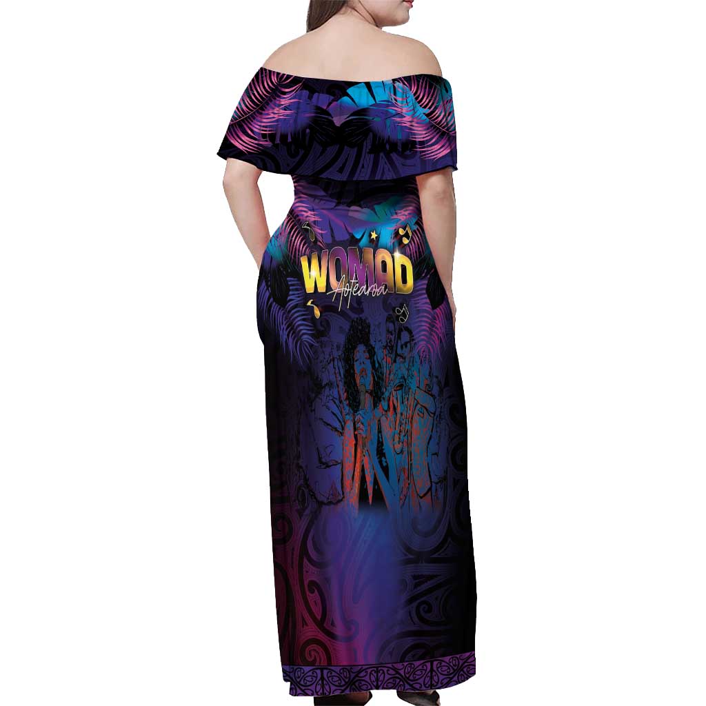 Aotearoa Arts Festival 2025 Off Shoulder Maxi Dress Maori Music Art Dance - Rhythmic Vibes