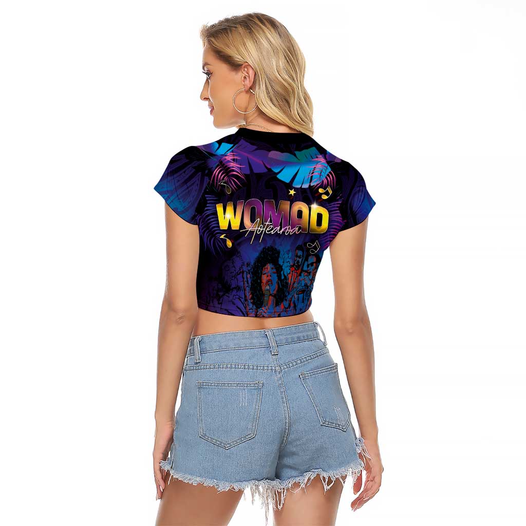 Aotearoa Arts Festival 2025 Raglan Cropped T Shirt Maori Music Art Dance - Rhythmic Vibes LT03 - Polynesian Pride
