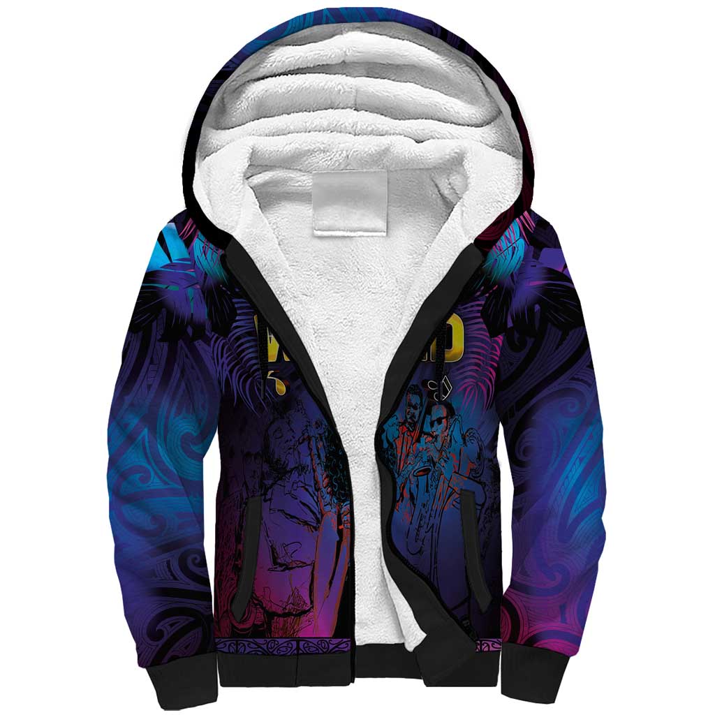 Aotearoa Arts Festival 2025 Sherpa Hoodie Maori Music Art Dance - Rhythmic Vibes