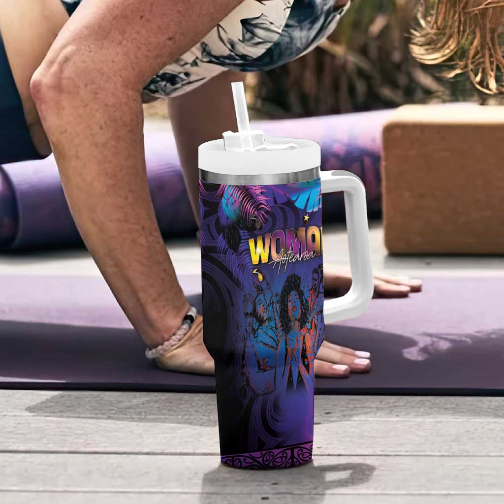 Aotearoa Arts Festival 2025 Tumbler With Handle Maori Music Art Dance - Rhythmic Vibes LT03 - Polynesian Pride