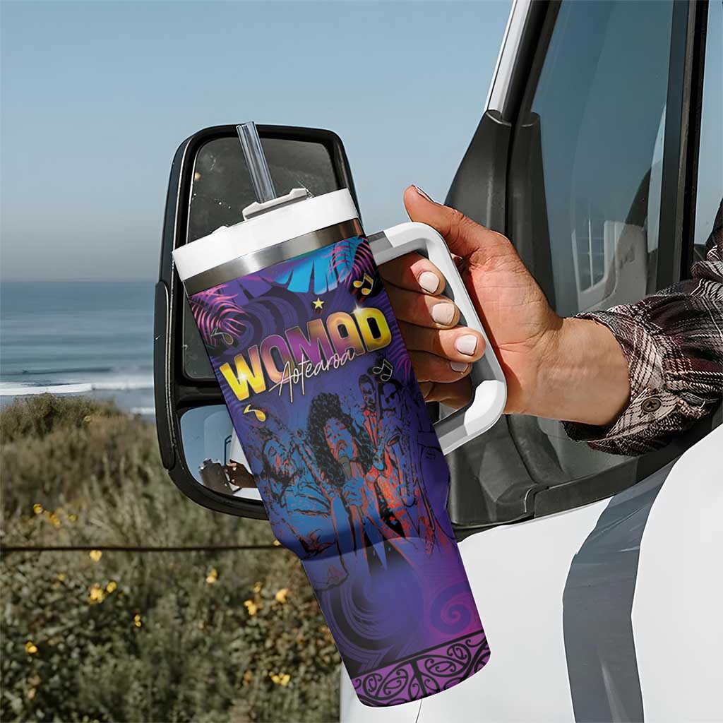 Aotearoa Arts Festival 2025 Tumbler With Handle Maori Music Art Dance - Rhythmic Vibes LT03 - Polynesian Pride