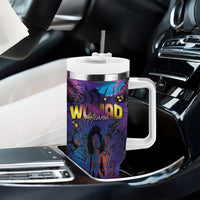 Aotearoa Arts Festival 2025 Tumbler With Handle Maori Music Art Dance - Rhythmic Vibes LT03 - Polynesian Pride