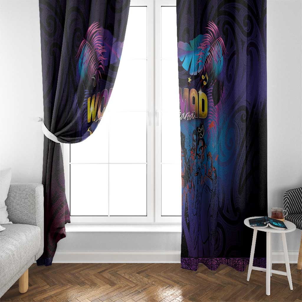 Aotearoa Arts Festival 2025 Window Curtain Maori Music Art Dance - Rhythmic Vibes