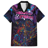 Aotearoa Arts Festival 2025 Family Matching Long Sleeve Bodycon Dress and Hawaiian Shirt Maori Performing Art and Music - Rhythmic Vibes LT03 Dad's Shirt - Short Sleeve Black - Polynesian Pride