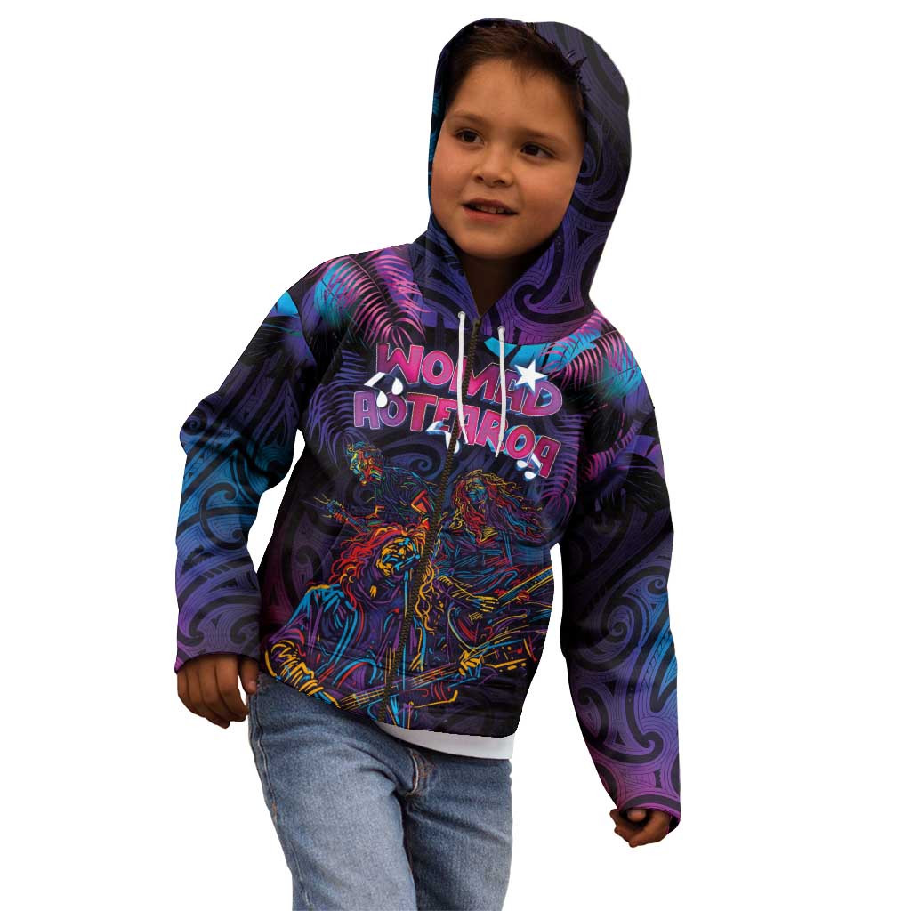 Aotearoa Arts Festival 2025 Kid Hoodie Maori Performing Art and Music - Rhythmic Vibes