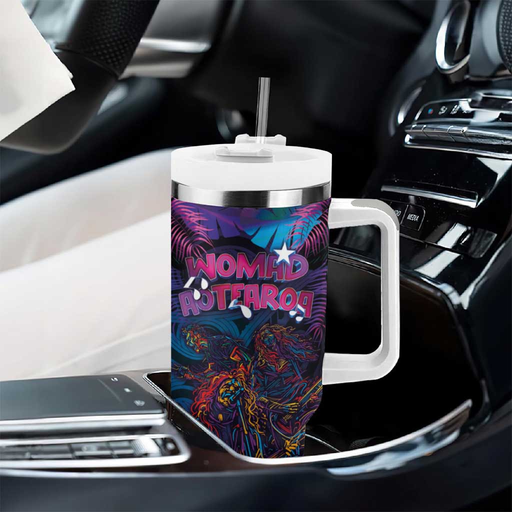 Aotearoa Arts Festival 2025 Tumbler With Handle Maori Performing Art and Music - Rhythmic Vibes LT03 - Polynesian Pride