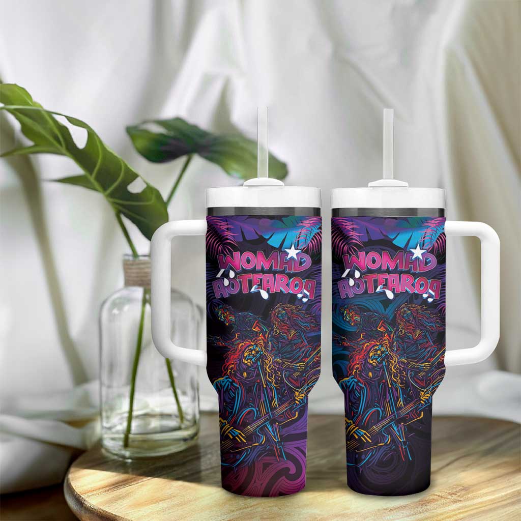 Aotearoa Arts Festival 2025 Tumbler With Handle Maori Performing Art and Music - Rhythmic Vibes LT03 - Polynesian Pride
