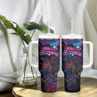 Aotearoa Arts Festival 2025 Tumbler With Handle Maori Performing Art and Music - Rhythmic Vibes LT03 - Polynesian Pride
