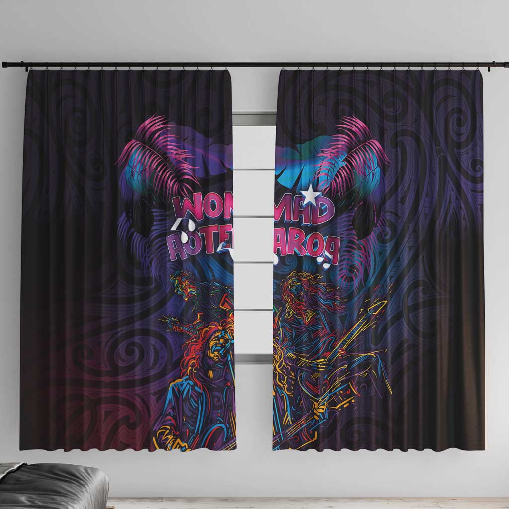 Aotearoa Arts Festival 2025 Window Curtain Maori Performing Art and Music - Rhythmic Vibes