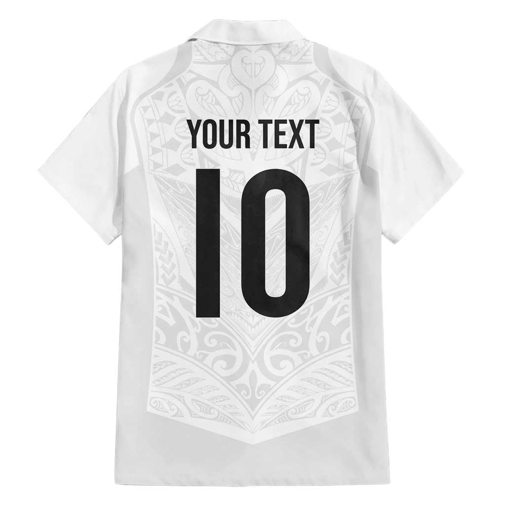 Custom New Zealand Football Family Matching Tank Maxi Dress and Hawaiian Shirt The Whites-Sporty T90 Style LT03 - Polynesian Pride