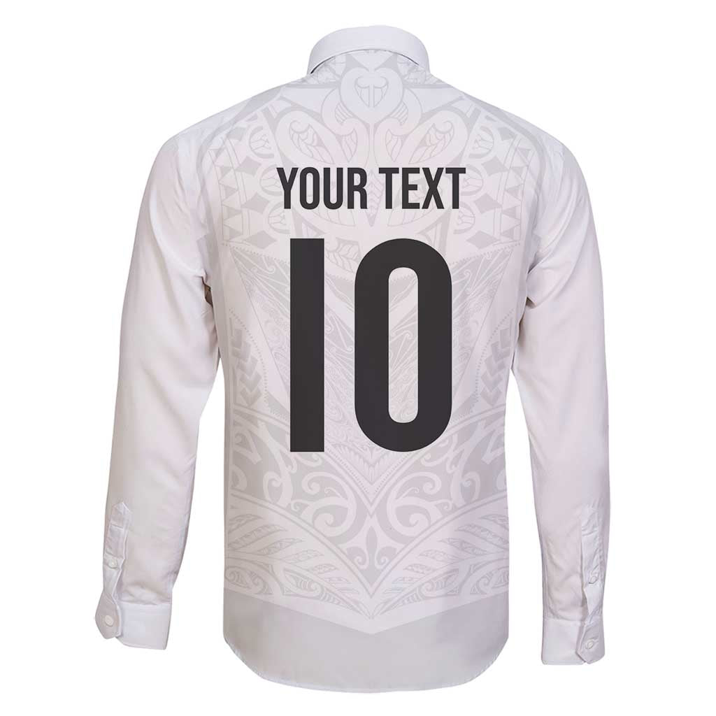 Custom New Zealand Football Family Matching Tank Maxi Dress and Hawaiian Shirt The Whites-Sporty T90 Style LT03 - Polynesian Pride