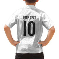 Custom New Zealand Football Hawaiian Shirt The Whites-Sporty T90 Style - Polynesian Pride