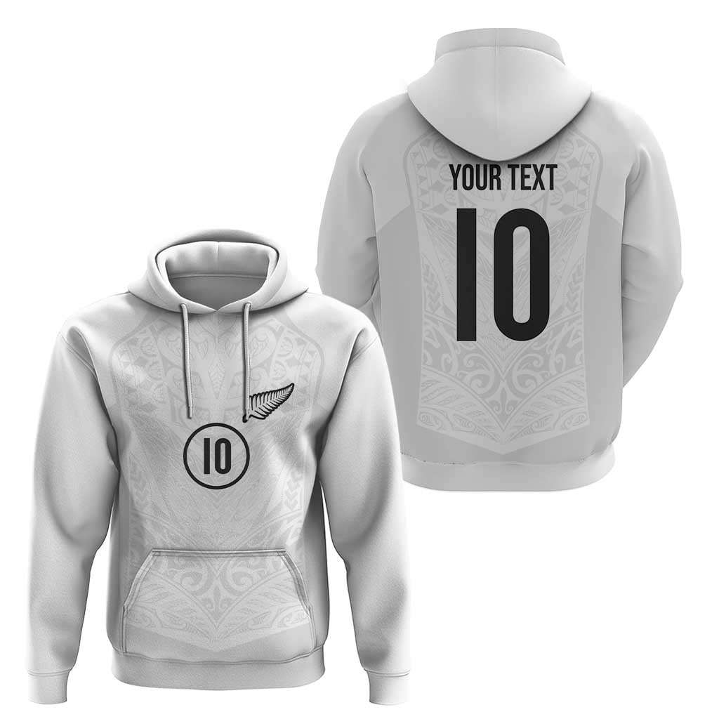 Custom New Zealand Football Hoodie The Whites-Sporty T90 Style LT03 - Polynesian Pride