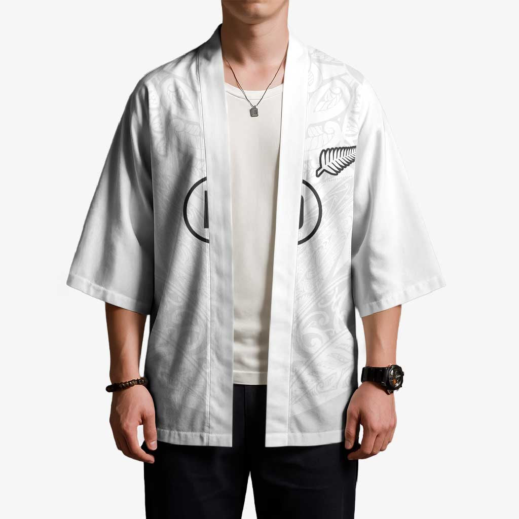 Custom New Zealand Football Kimono The Whites-Sporty T90 Style LT03 - Polynesian Pride