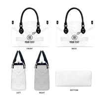 Custom New Zealand Football Leather Bag The Whites-Sporty T90 Style - Polynesian Pride