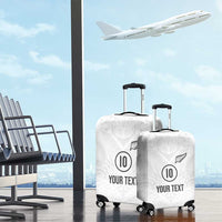 Custom New Zealand Football Luggage Cover The Whites-Sporty T90 Style LT03 - Polynesian Pride