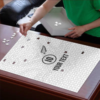 Custom New Zealand Football Puzzle The Whites-Sporty T90 Style LT03 - Polynesian Pride