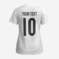 Custom New Zealand Football Scrub Top The Whites-Sporty T90 Style LT03 - Polynesian Pride