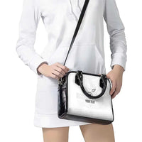 Custom New Zealand Football Shoulder Handbag The Whites-Sporty T90 Style LT03 - Polynesian Pride