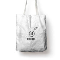 Custom New Zealand Football Tote Bag The Whites-Sporty T90 Style - Polynesian Pride