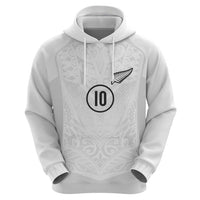 Custom New Zealand Football Zip Hoodie The Whites-Sporty T90 Style LT03 - Polynesian Pride