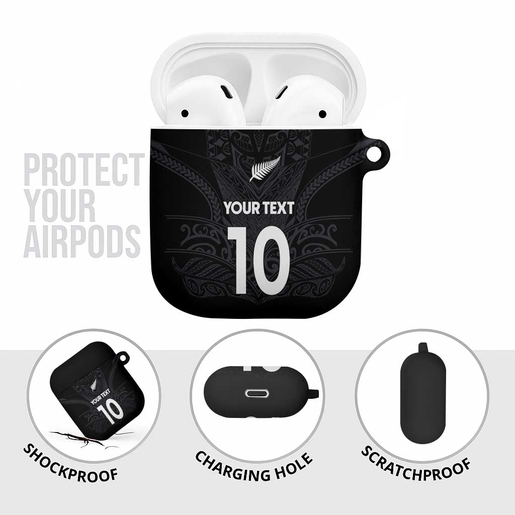 Custom Aotearoa Rugby AirPods Case The Blacks-Sporty T90 Style LT03 - Polynesian Pride